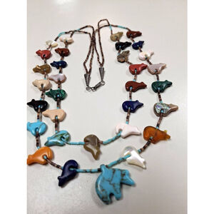 Native American Bear Fetish Necklace